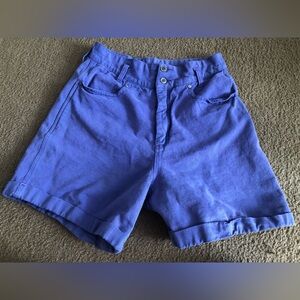 Gitano Shorts Womens Sz 14 Purple Denim Mom Baggy Vintage Boho Jean 5” Inseam